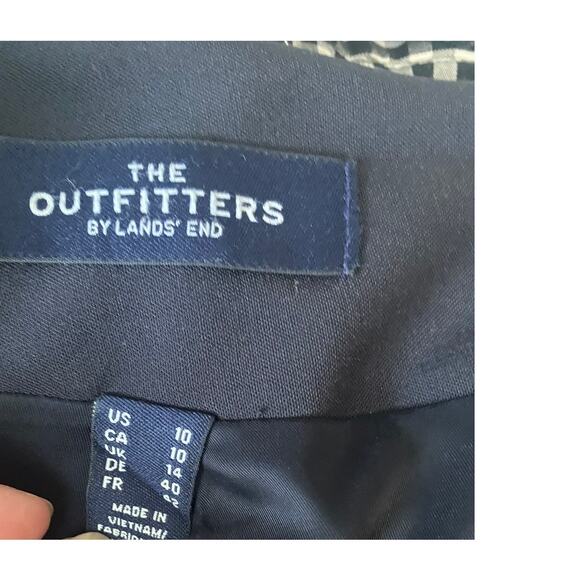 The Outfitters by Lands' End Size 10 Black Pencil Skirt - Picture 3 of 6